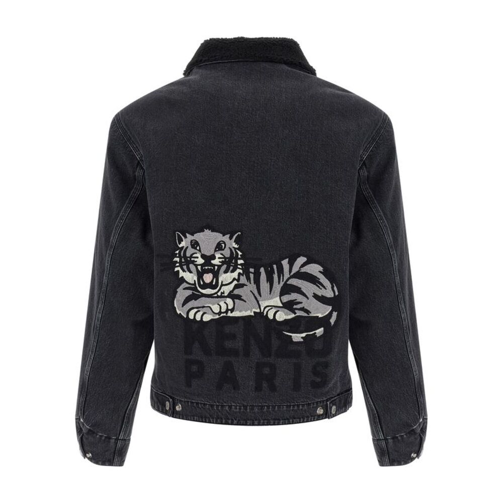 Kenzo Men 'Kenzo Happy Tiger' Denim Jacket - Picture 2 of 4